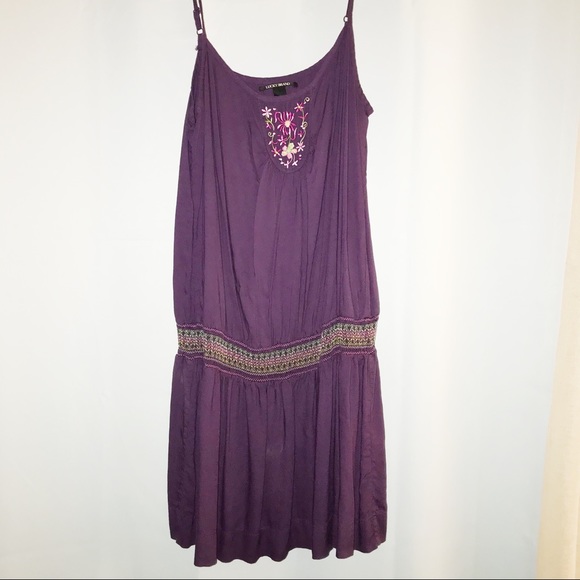 Lucky Brand Dresses & Skirts - 💰 Lucky Brand Purple Drop Waisted Sun Dress